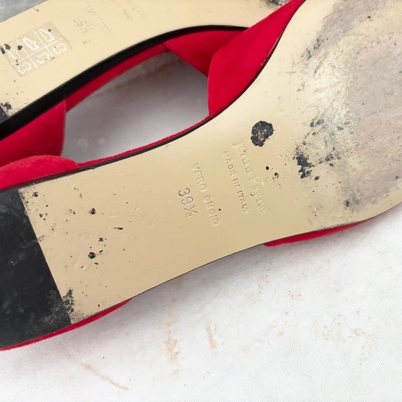 Jenni Kayne D'Orsay Red Suede Flats - Picture 8 of 8